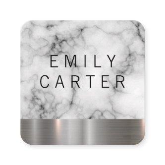 Marble Texture | Metal Trim Square
