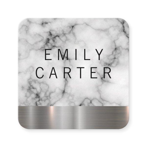Marble Texture | Metal Trim Square