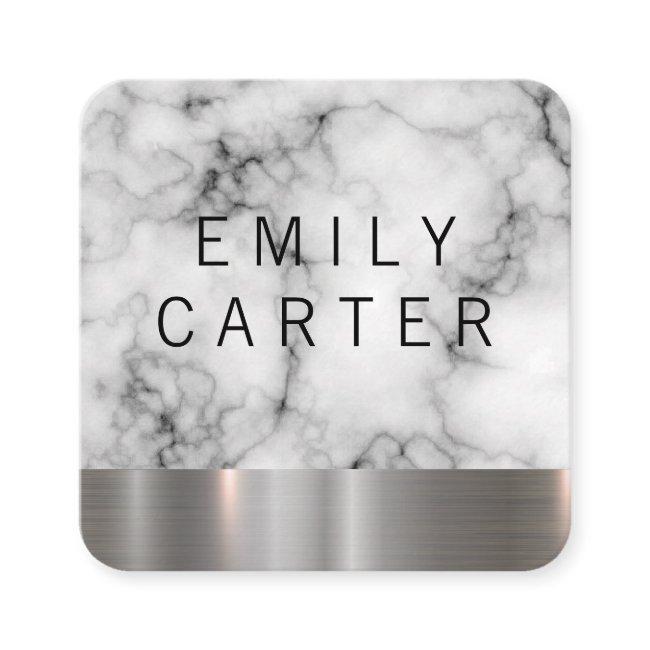 Marble Texture | Metal Trim Square