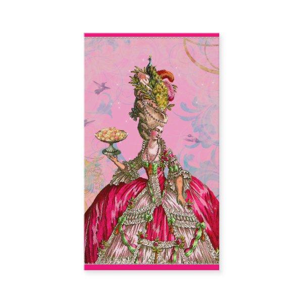 Marie Antoinette in Pink with Peacock