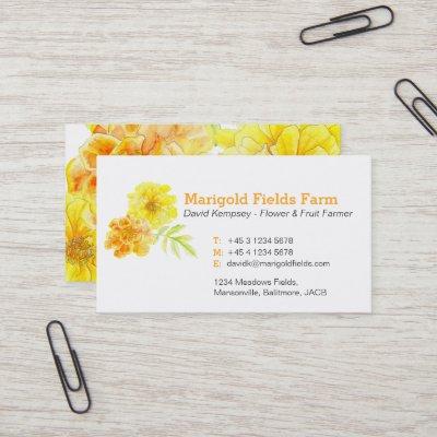 Marigold farmer / flower grower