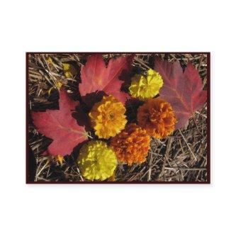 Marigolds and Maple Leaves ATC