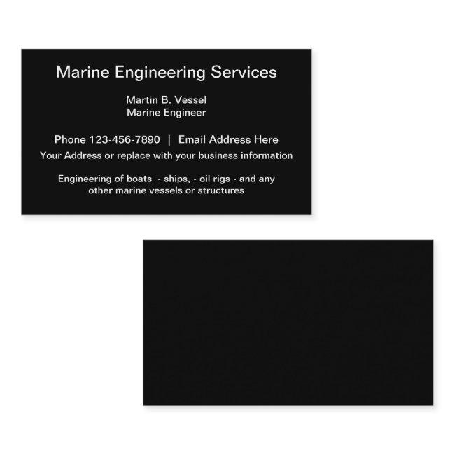Marine Engineering Services Black Core Design