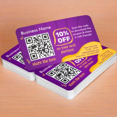 Marketing Discount QR Code To Scan For Customer