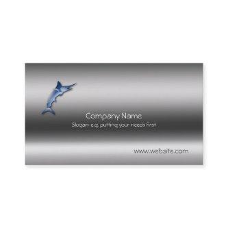 Marlin Fishing on metallic-look template
