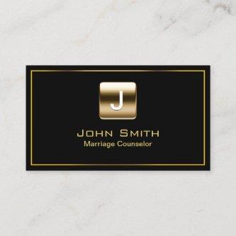 Marriage Counseling Modern Gold Logo Professional