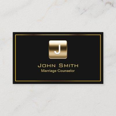 Marriage Counseling Modern Gold Logo Professional