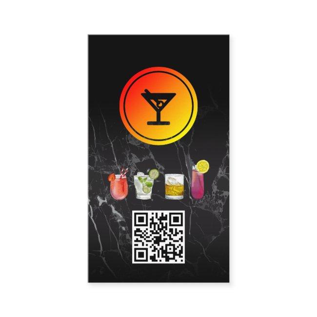 Martini Cocktail Logo | QR Code
