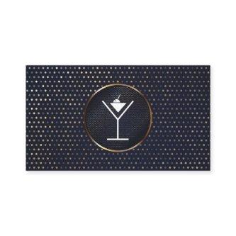 Martini / Mixology | Gold Metallic Speckled Patter