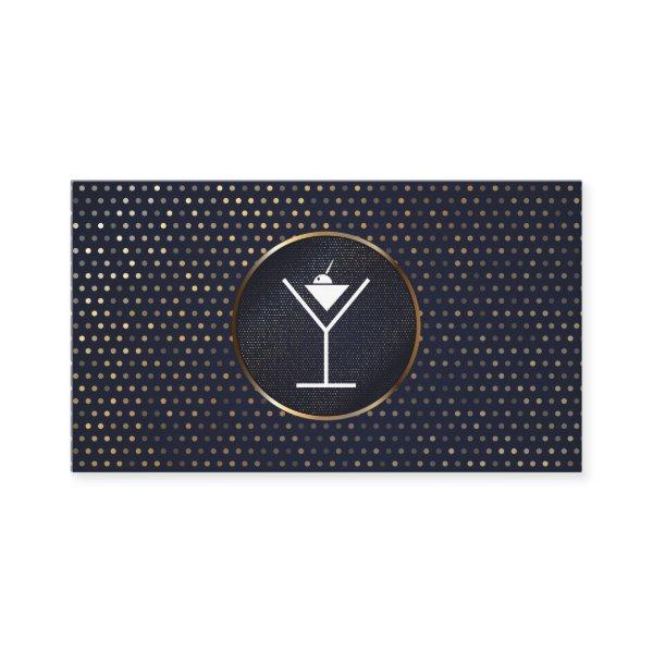 Martini / Mixology | Gold Metallic Speckled Patter