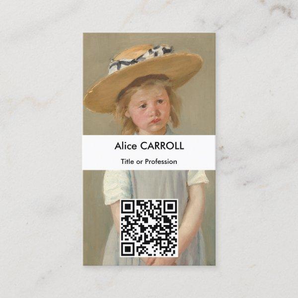 Mary Cassatt - Child in a Straw Hat - QR Code