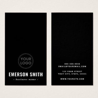 Masculine black custom logo