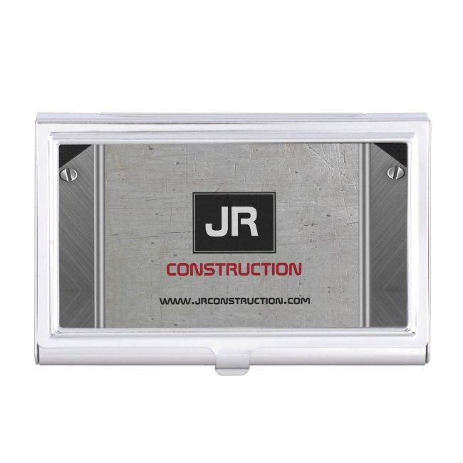 Masculine Grungy Gray Metallic Texture Print Case