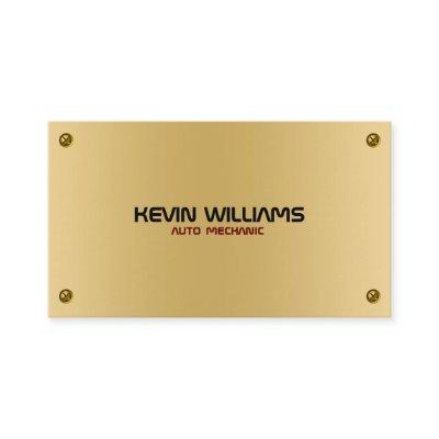 Masculine Metallic Gold Texture With Rivets