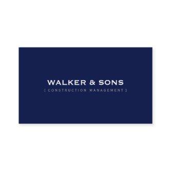 MASCULINE plain simple smart dark navy blue
