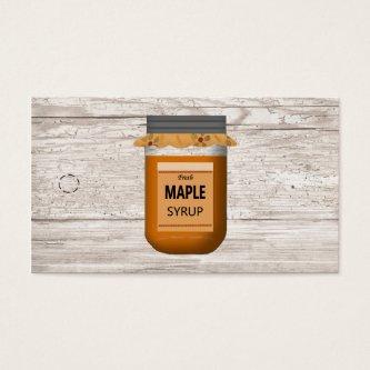 Mason Jar Maple Syrup Hang Tag