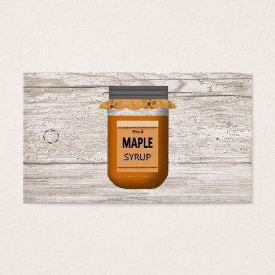 Mason Jar Maple Syrup Hang Tag