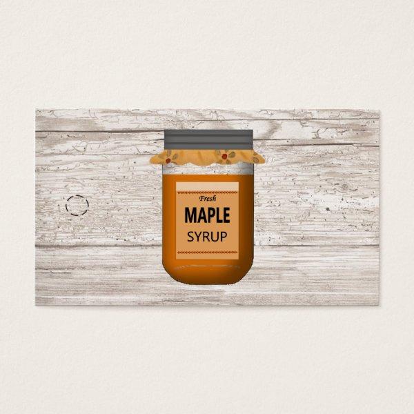 Mason Jar Maple Syrup Hang Tag