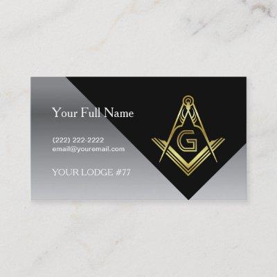 Masonic  Designs | Black Gold Silver