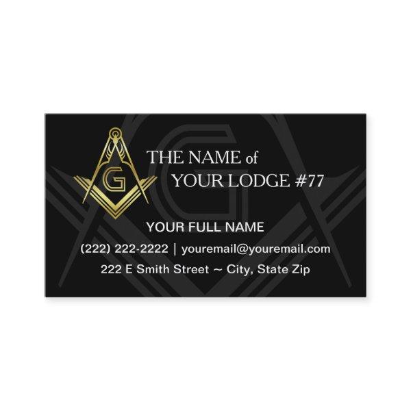Masonic  | Black and Gold Freemason