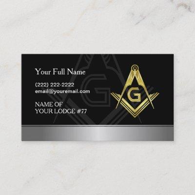 Masonic  | Black, Gold & Silver