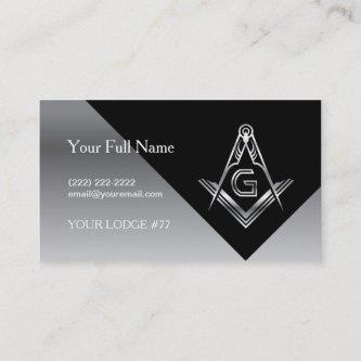 Masonic , Silver & Black Freemasonry