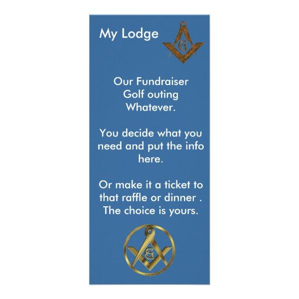 Masonic Fundraiser Rack Card