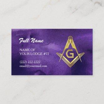 Masonic Grand Lodge  | Purple & Gold