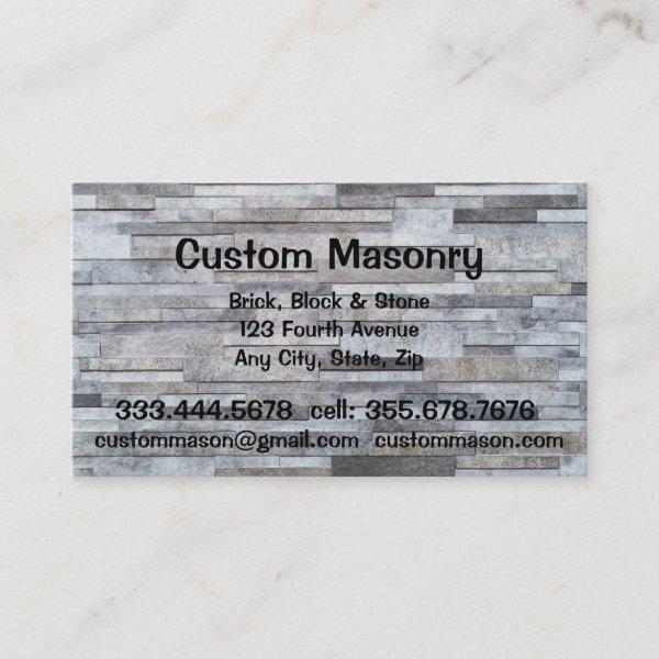 Masonry Brick, Block Stone Custom