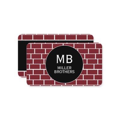 Masonry Bricklayer Bricks Template Minimalist