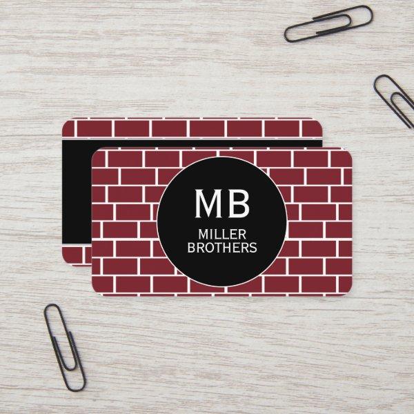 Masonry Bricklayer Bricks Template Minimalist