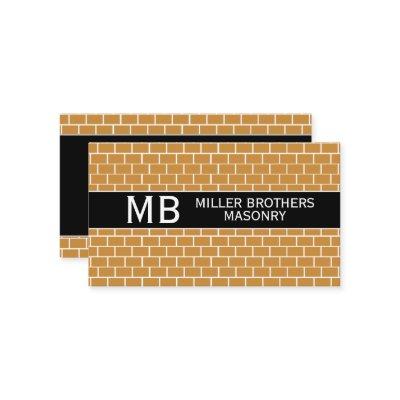 Masonry Bricklayer Rust Bricks Template Mason