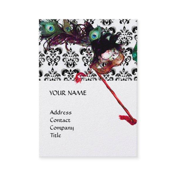 MASQUERADE PARTY black and white damask platinum