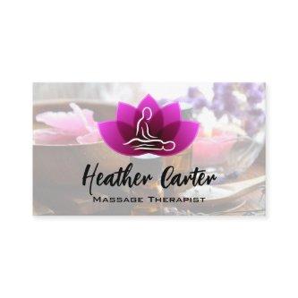 Massage Lotus Flower Logo | Spa Oils Salts