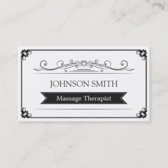 Massage Therapist - Classy Vintage Frame