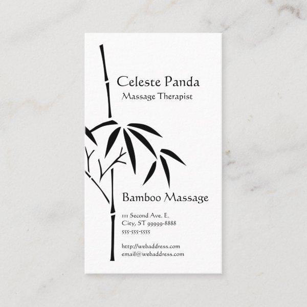 Massage Therapist Japanese Garden Bamboo