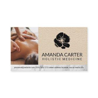 Massage Therapist Session | Leather | Flower Icon