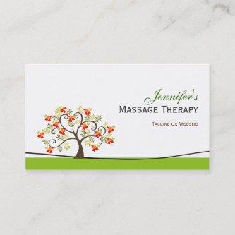 Massage Therapy - Elegant Swirl Wish Tree Symbol