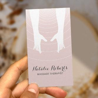 Massage Therapy Healing Hands Spa Blush Pink