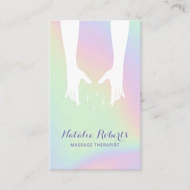 Massage Therapy Healing Hands Spa Holographic