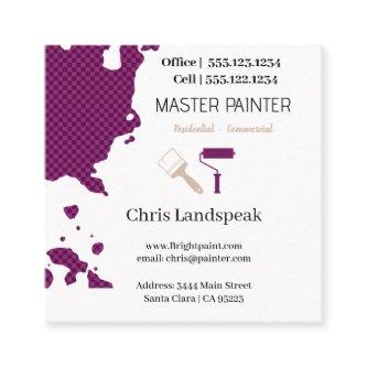 Masterpainter & Magenta Checkerboard pattern Square
