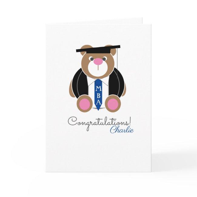 Masters in Business Administration MBA bear card