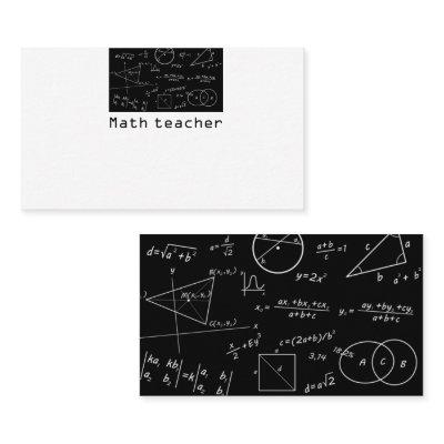 Math blackboard math teacher