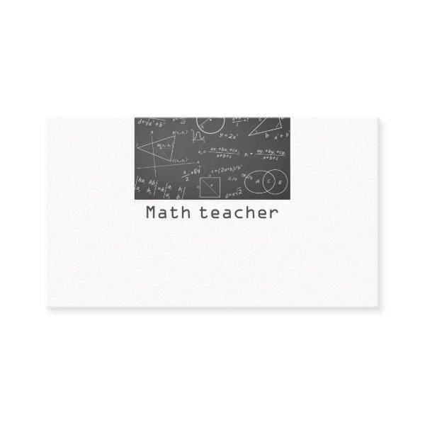 Math chalkboard math teacher