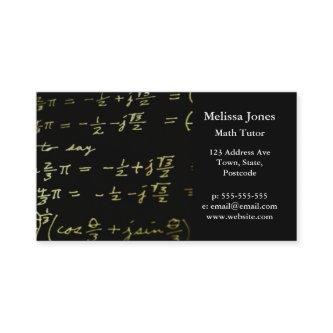 Math equations blackboard maths tutor / teacher