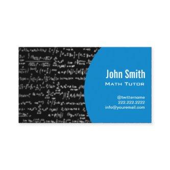 Math Equations Math Tutor Modern Blue