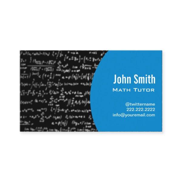 Math Equations Math Tutor Modern Blue