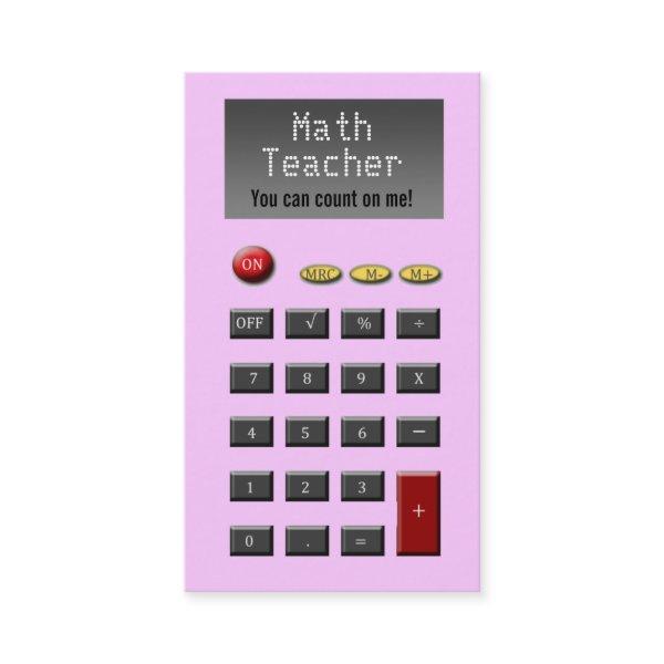 Math Teacher
