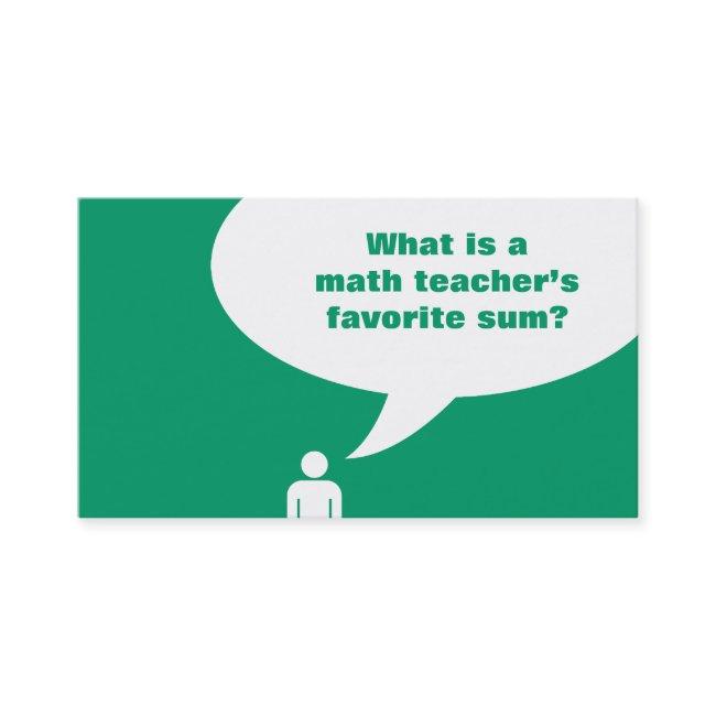 math teacher joke
