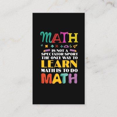 Math Teacher Mathematical Study Student School